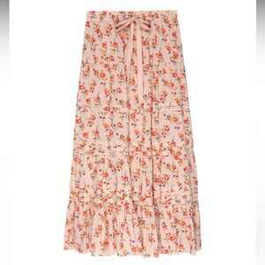 This is The GREAT Pastoral Skirt in Pale Pink Kerchief print (size 1 / Small)